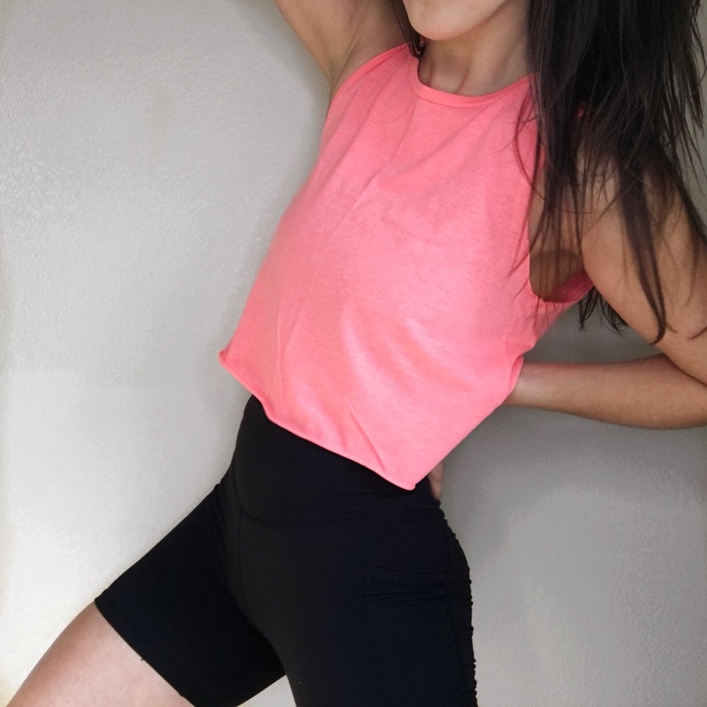 Neon Hot Pink Crop Top